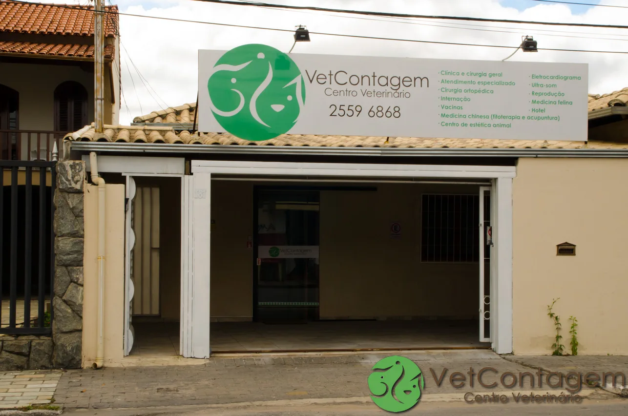 Fachada da VetContagem no Centro de Contagem